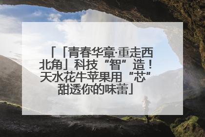 「青春华章·重走西北角」科技“智”造！天水花牛苹果用“芯”甜透你的味蕾