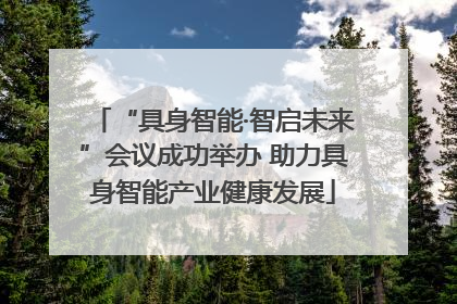 “具身智能·智启未来”会议成功举办 助力具身智能产业健康发展