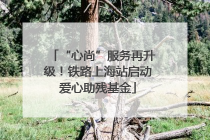 “心尚”服务再升级！铁路上海站启动爱心助残基金
