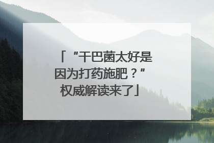 “干巴菌太好是因为打药施肥？”权威解读来了