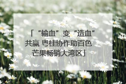 “输血”变“造血”共赢 粤桂协作助百色芒果畅销大湾区