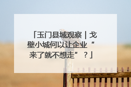玉门县域观察｜戈壁小城何以让企业“来了就不想走”？