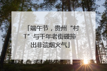 端午节，贵州“村T”与千年老街碰撞出非遗烟火气