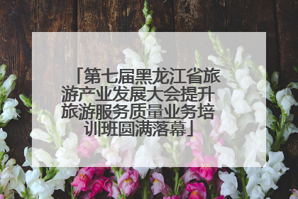 第七届黑龙江省旅游产业发展大会提升旅游服务质量业务培训班圆满落幕