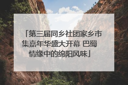 第三届同乡社团家乡市集嘉年华盛大开幕 巴蜀情缘中的绵阳风味