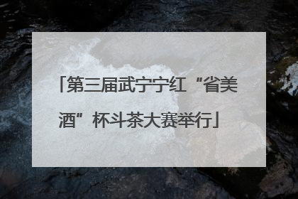 第三届武宁宁红“省美酒”杯斗茶大赛举行