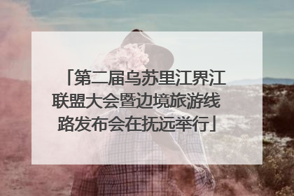 第二届乌苏里江界江联盟大会暨边境旅游线路发布会在抚远举行