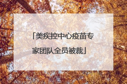 美疾控中心疫苗专家团队全员被裁