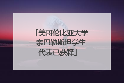 美哥伦比亚大学一亲巴勒斯坦学生代表已获释