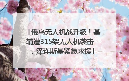 俄乌无人机战升级！基辅遭315架无人机袭击，泽连斯基紧急求援
