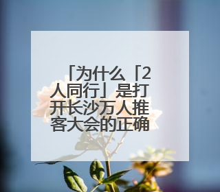 为什么「2人同行」是打开长沙万人推客大会的正确方式？