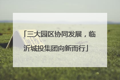 三大园区协同发展，临沂城投集团向新而行