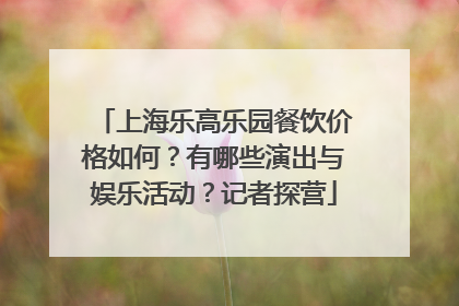 上海乐高乐园餐饮价格如何？有哪些演出与娱乐活动？记者探营