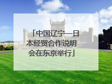 中国辽宁—日本经贸合作说明会在东京举行