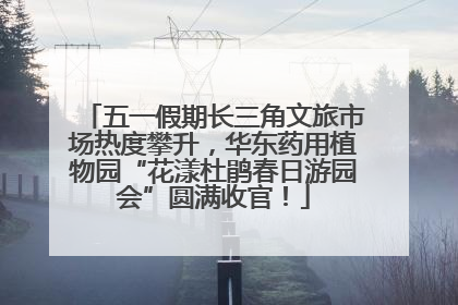 五一假期长三角文旅市场热度攀升，华东药用植物园“花漾杜鹃春日游园会”圆满收官！