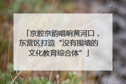 京腔京韵唱响黄河口，东营区打造“没有围墙的文化教育综合体”