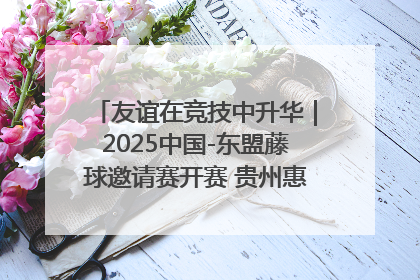 友谊在竞技中升华｜2025中国-东盟藤球邀请赛开赛 贵州惠水燃动“空中芭蕾”