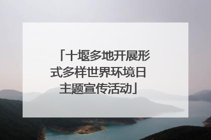 十堰多地开展形式多样世界环境日主题宣传活动