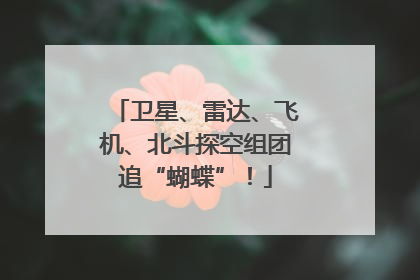 卫星、雷达、飞机、北斗探空组团追“蝴蝶”！
