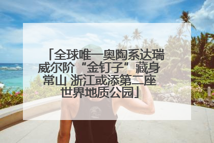 全球唯一奥陶系达瑞威尔阶“金钉子”藏身常山 浙江或添第二座世界地质公园