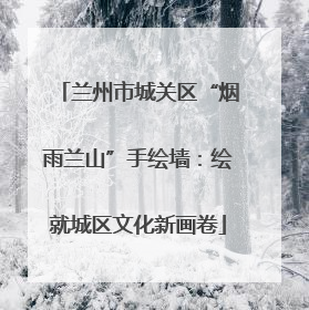 兰州市城关区“烟雨兰山”手绘墙：绘就城区文化新画卷