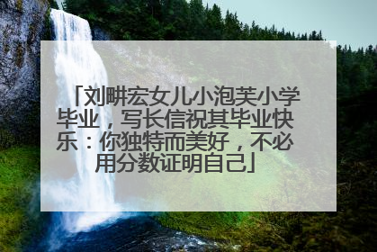 刘畊宏女儿小泡芙小学毕业，写长信祝其毕业快乐：你独特而美好，不必用分数证明自己
