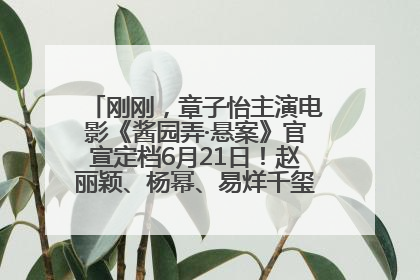 刚刚，章子怡主演电影《酱园弄·悬案》官宣定档6月21日！赵丽颖、杨幂、易烊千玺等角色海报曝光