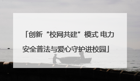 创新“校网共建”模式 电力安全普法与爱心守护进校园