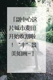 副中心这片城市麦田开始收割啦！“丰”景美如画~