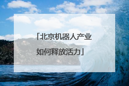北京机器人产业如何释放活力