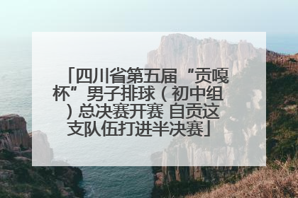 四川省第五届“贡嘎杯”男子排球（初中组）总决赛开赛 自贡这支队伍打进半决赛