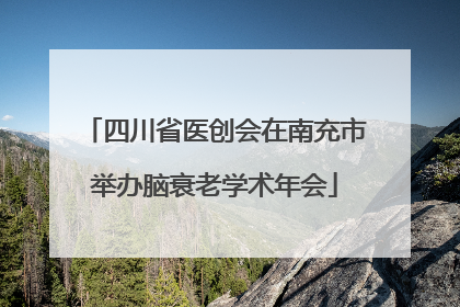 四川省医创会在南充市举办脑衰老学术年会