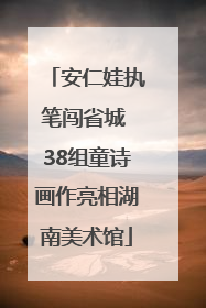 安仁娃执笔闯省城 38组童诗画作亮相湖南美术馆