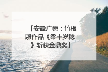 安徽广德：竹根雕作品《梁丰岁稔》斩获金鼎奖