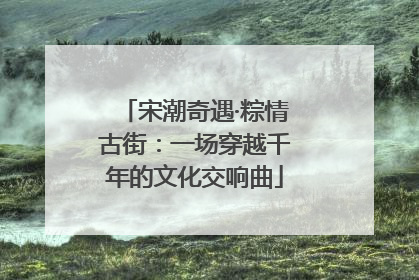 宋潮奇遇·粽情古街：一场穿越千年的文化交响曲