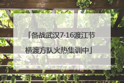 备战武汉7·16渡江节 横渡方队火热集训中