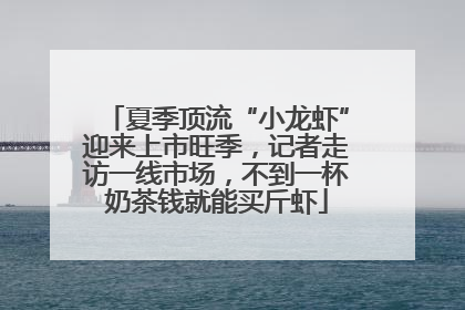 夏季顶流“小龙虾”迎来上市旺季，记者走访一线市场，不到一杯奶茶钱就能买斤虾