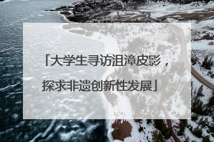 大学生寻访沮漳皮影，探求非遗创新性发展