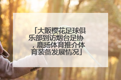 大阪樱花足球俱乐部到访烟台足协，鹿扬体育推介体育装备发展情况