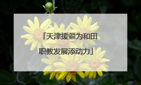天津援疆为和田职教发展添动力