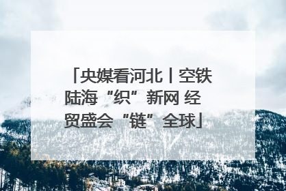 央媒看河北丨空铁陆海“织”新网 经贸盛会“链”全球