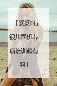 妥妥E行银川司机专项培训超有料