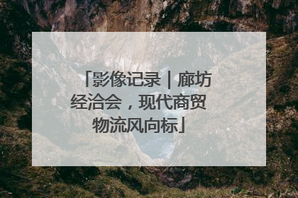 影像记录｜廊坊经洽会，现代商贸物流风向标