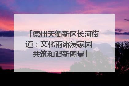 德州天衢新区长河街道：文化雨露浸家园 共筑和谐新图景