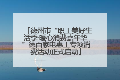 德州市“职工美好生活季·暖心消费嘉年华”德百家电惠工专项消费活动正式启动