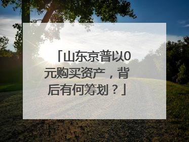 山东京普以0元购买资产，背后有何筹划？