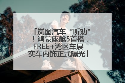 岚图汽车“听劝”！鸿蒙座舱5首搭，FREE+湾区车展实车内饰正式曝光