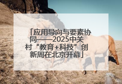 应用导向与要素协同——2025中关村“教育+科技”创新周在北京开幕