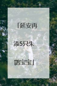 延安再添5只朱鹮宝宝