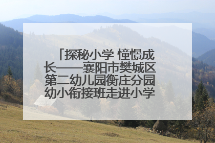 探秘小学 憧憬成长——襄阳市樊城区第二幼儿园衡庄分园幼小衔接班走进小学开展参观体验活动